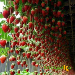 Клубника ампельная Анастасия купить по цене от 370р. в интернет-магазине «Посадика» с доставкой почтой в в Чаплыгине и по всей России – [изображение №1].