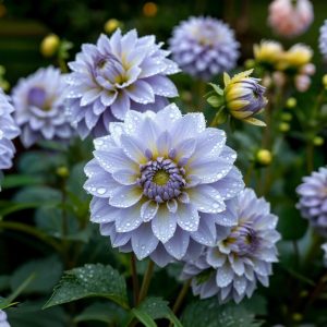 Георгин Акварель купить по цене от 680р. в интернет-магазине «Посадика» с доставкой почтой в в Чаплыгине и по всей России – [изображение №1].